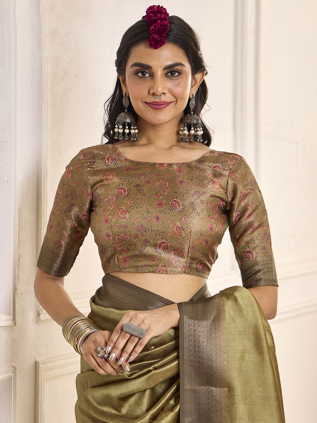 Zari Border Art Silk Saree