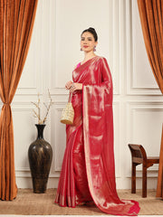 Plain Crepe Saree