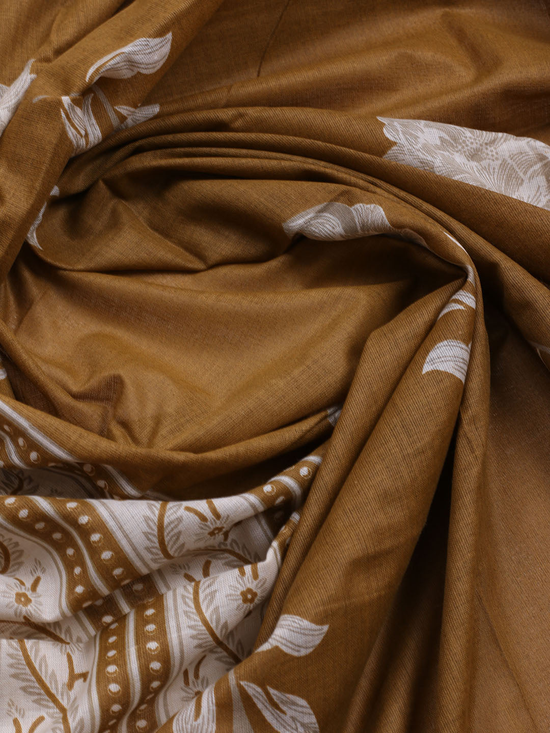 Printed Cotton Blend Unstitched Suit With Dupatta