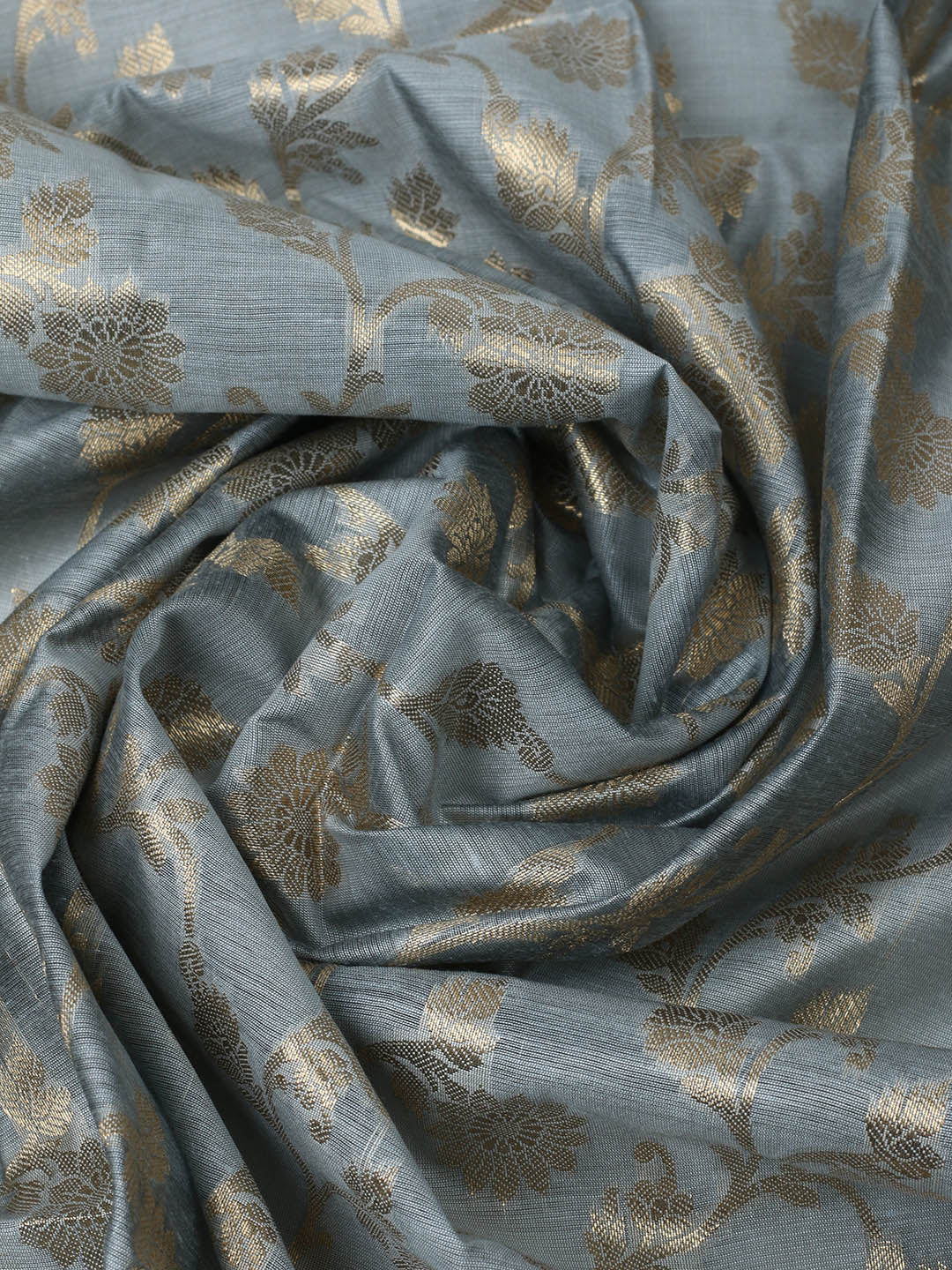 Woven Design Chanderi Unstitched Suit With Pant &amp; Dupatta