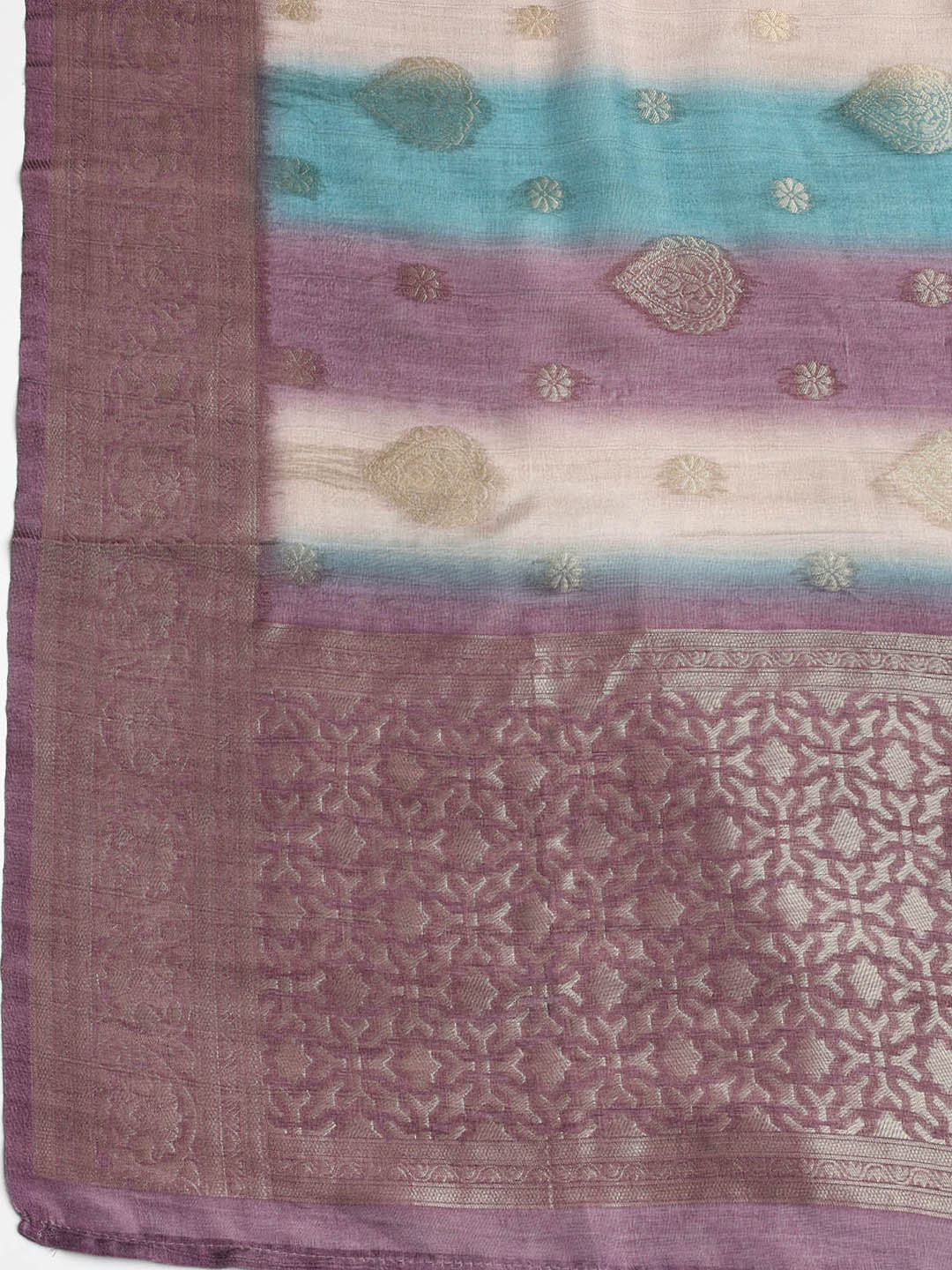 Sequence Work Chanderi Unstitched Suit With Dupatta
