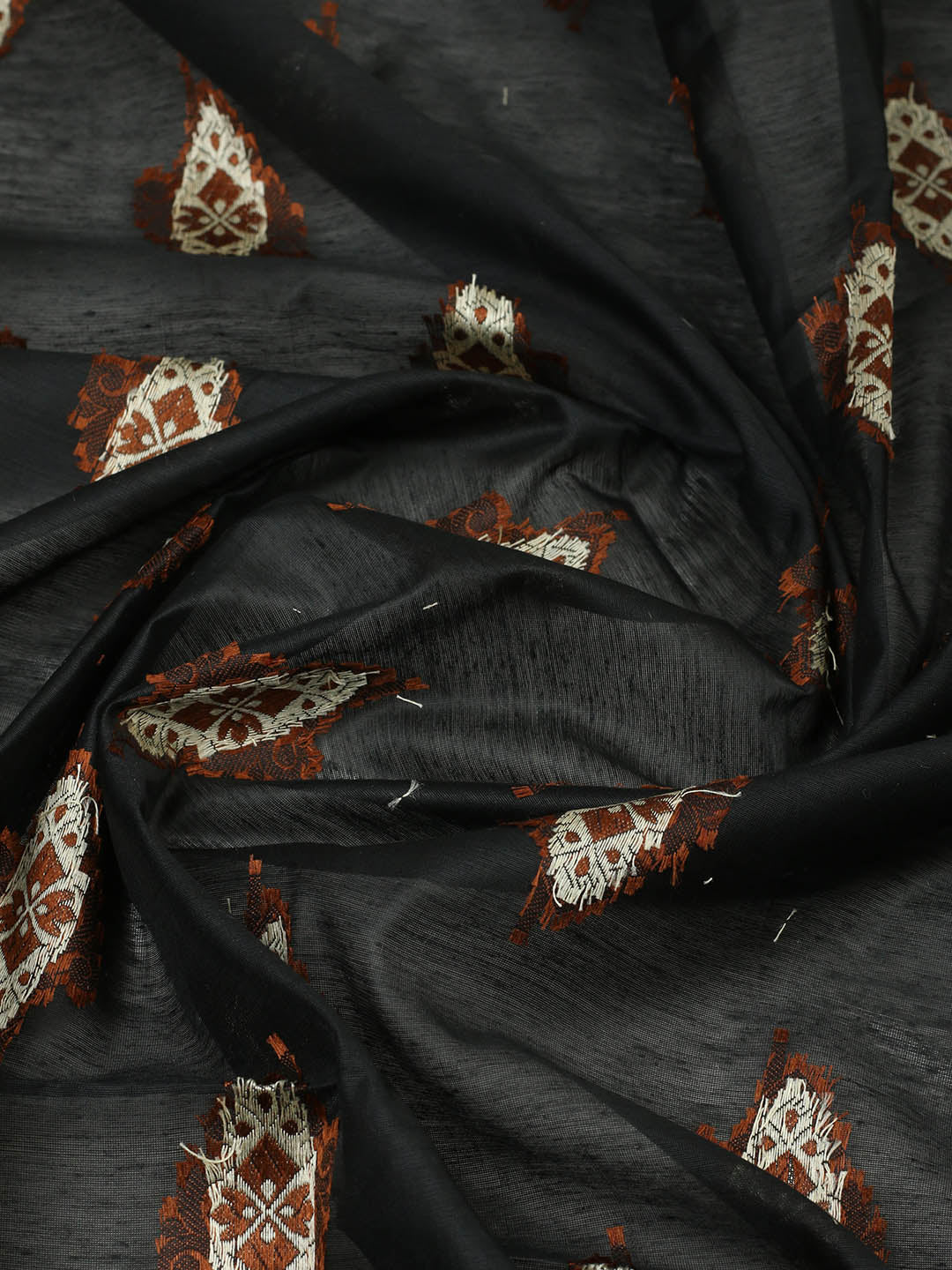 Woven Design Chanderi Unstitched Suit With Pant &amp; Dupatta