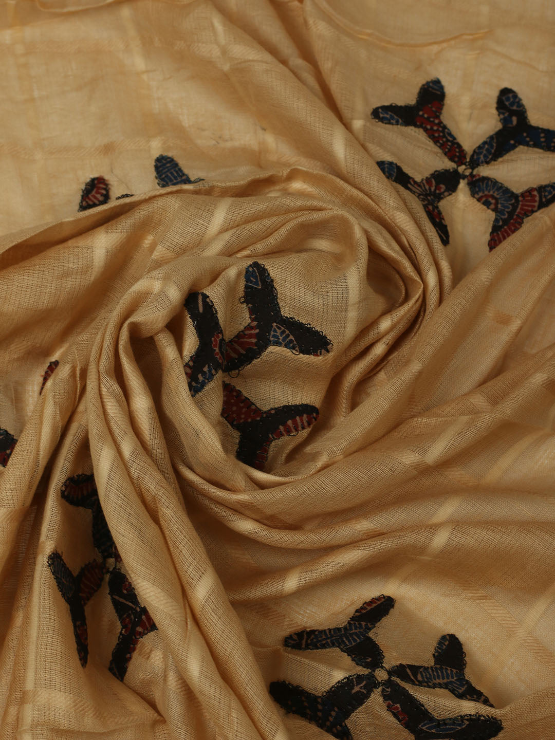 Printed Cotton Unstitched Suits Printed Suit With Pant &amp; Dupatta