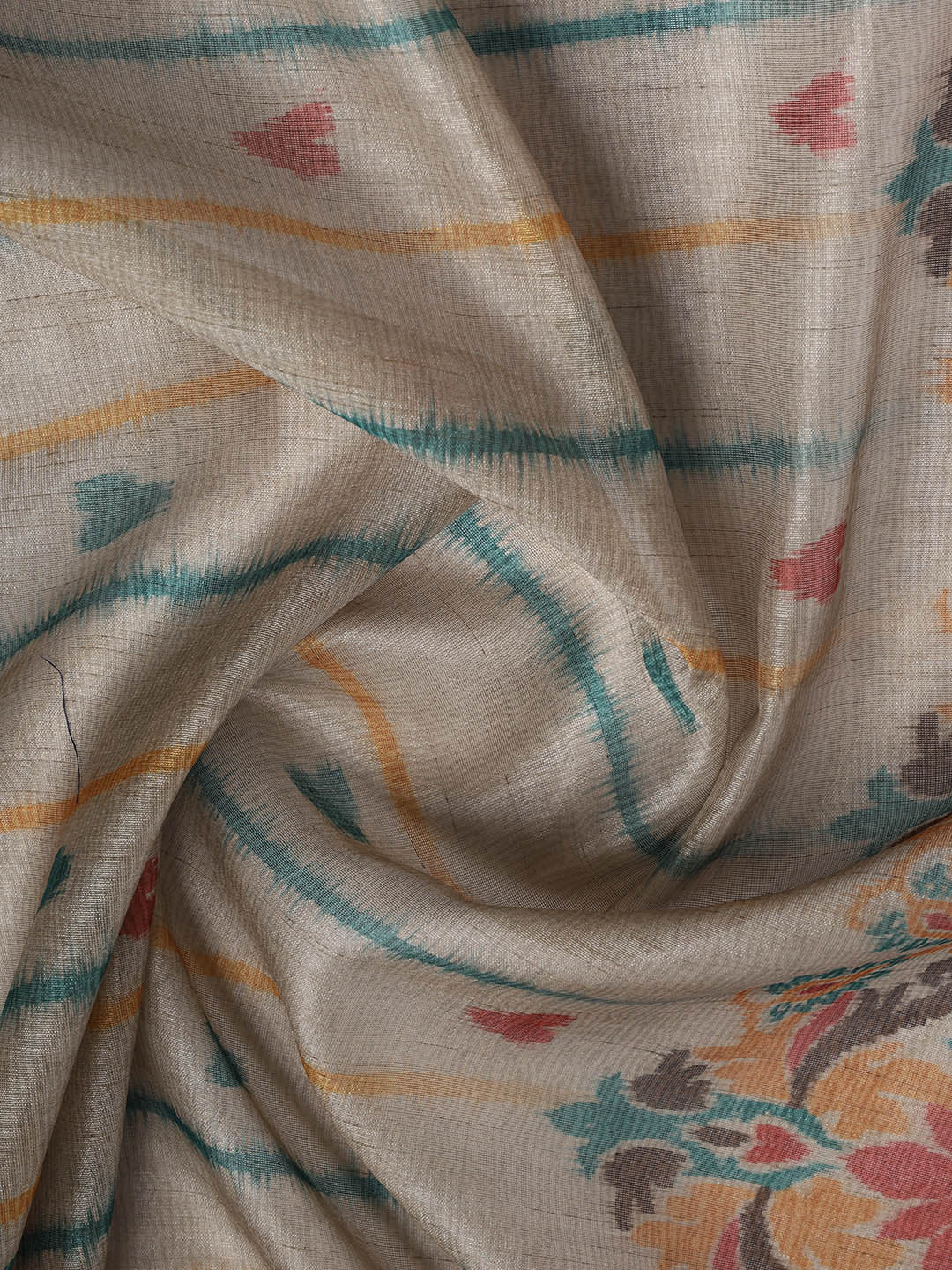 Woven Chanderi Unstitched Suit With Dupatta