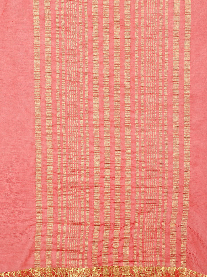 Zari Border Chiffon Woven Saree