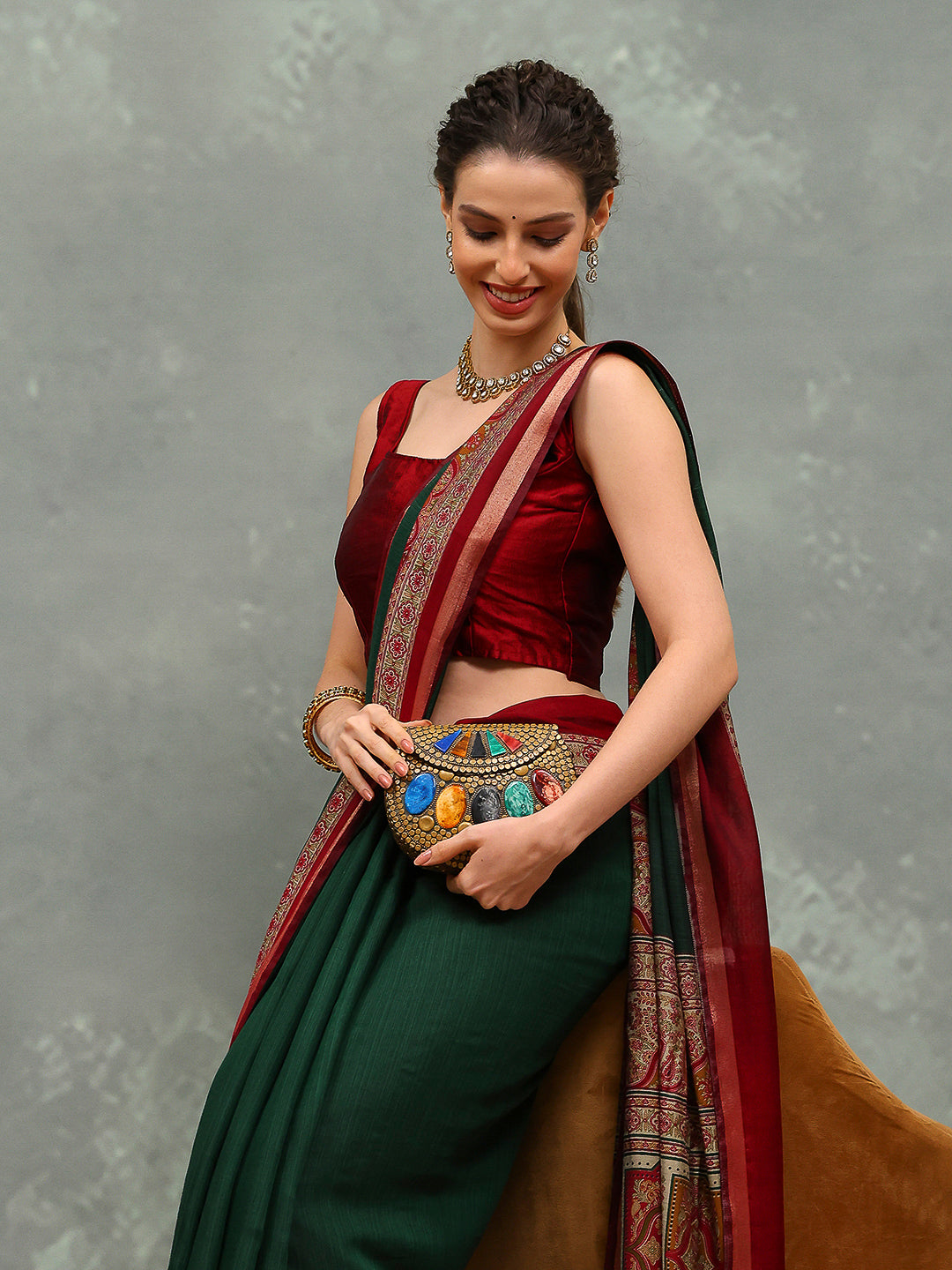 Printed Art Silk Saree