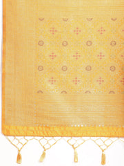 Zari Jaal Woven Art Silk Saree