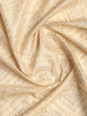 Embroidered Tissue Unstitched Suit With Dupatta