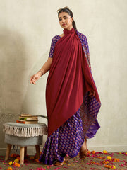 Printed Satin Saree