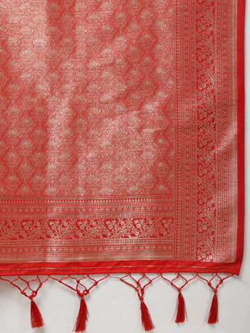 Zari Jaal Woven Handloom Saree