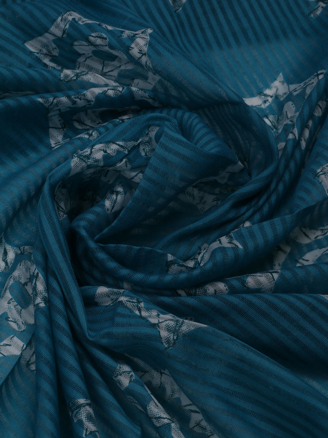 Printed Cotton Blend Unstitched Suit With Dupatta