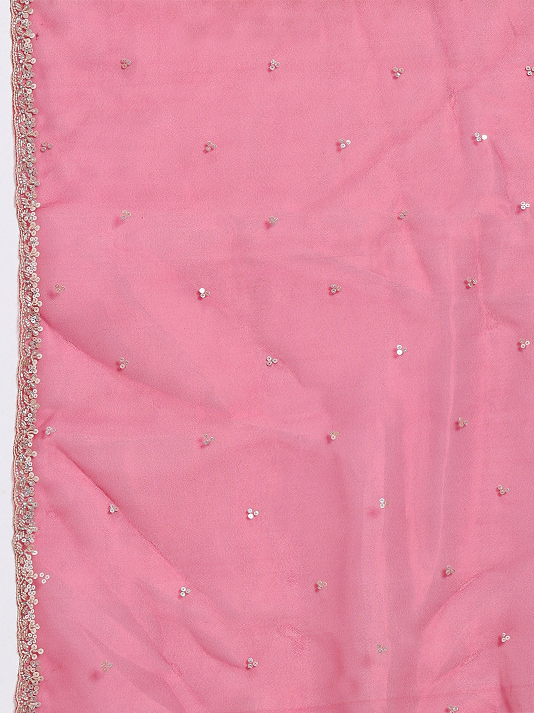 Sequence Embroidery Tissue Saree