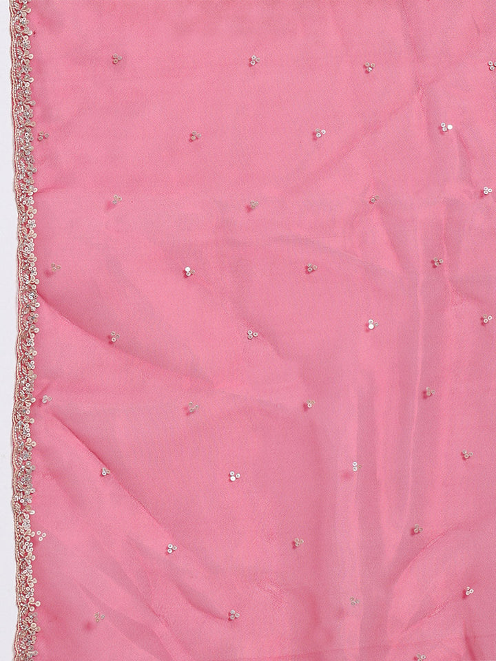 Sequence Embroidery Tissue Saree