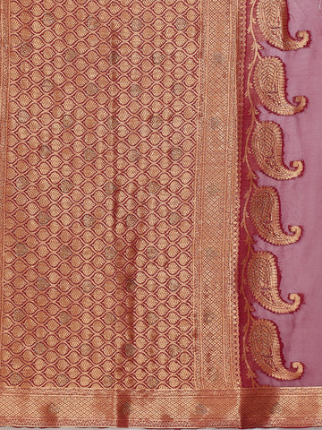 Plain Zari Border Woven Saree