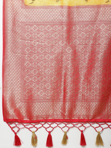 Zari Border Banarasi Woven  Saree