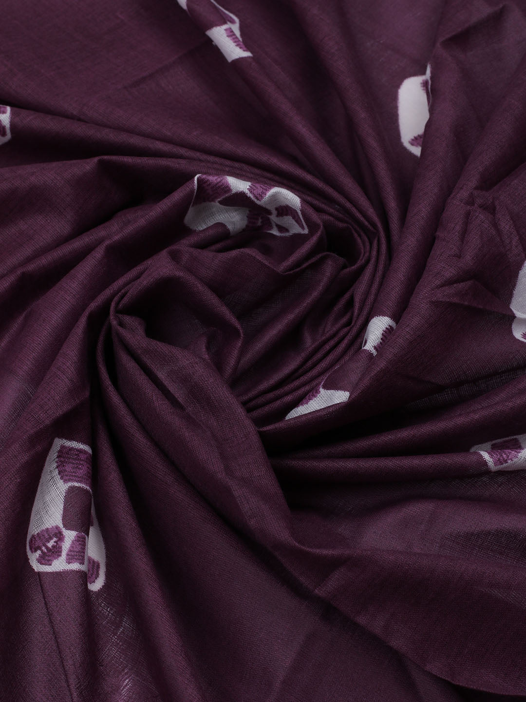 Printed Cotton Blend Unstitched Suit With Dupatta