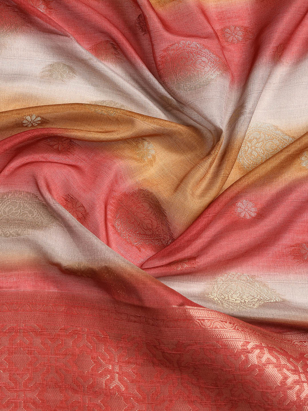 Sequence Work Chanderi Unstitched Suit With Dupatta