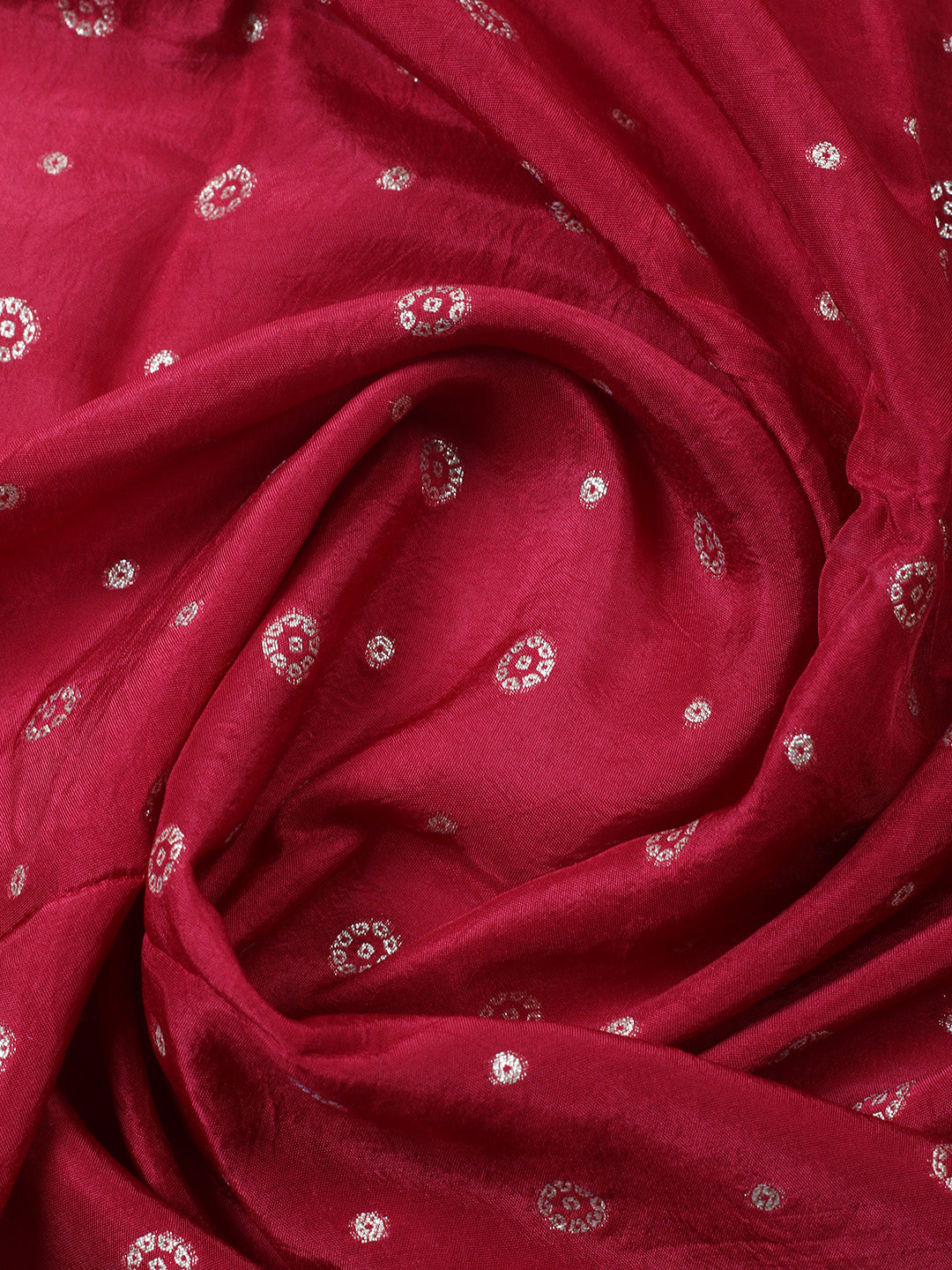 Embroidered Art Silk Unstitched Suit Piece With Dupatta