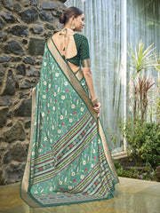 Digital Printed Art Silk Saree