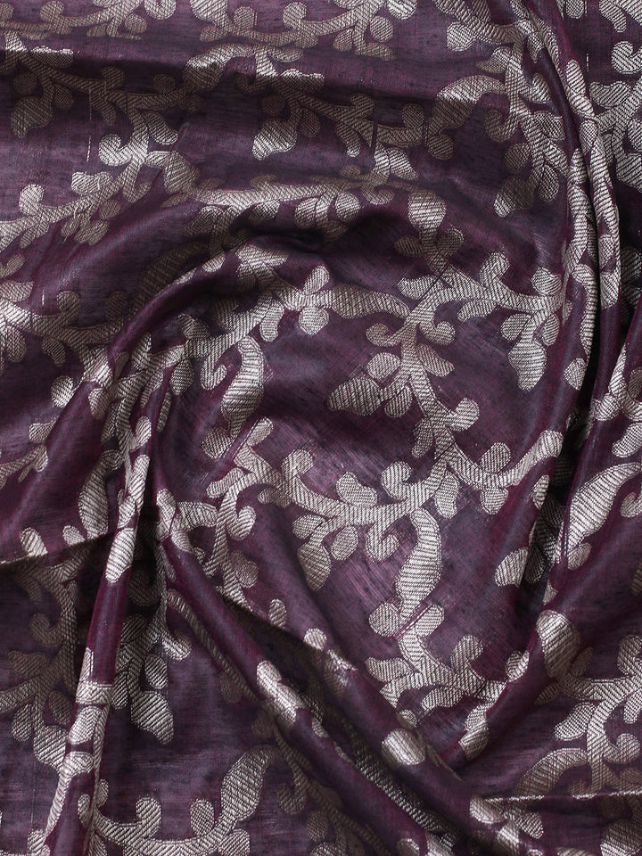 Banarasi Chanderi Unstitched Suit With Pant &amp; Dupatta
