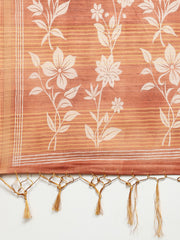 Digital Printed Tussar Woven Saree