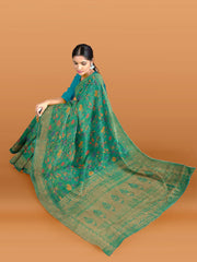 Zari Jaal Border Woven Handloom Saree