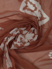 Printed Cotton Unstitched Suit With Pant & Dupatta