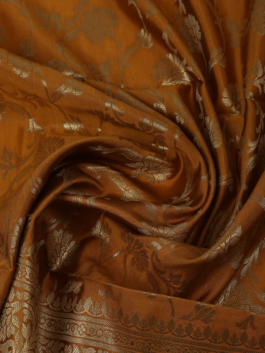 Woven Banarasi Chanderi Unstitched Suit With Dupatta
