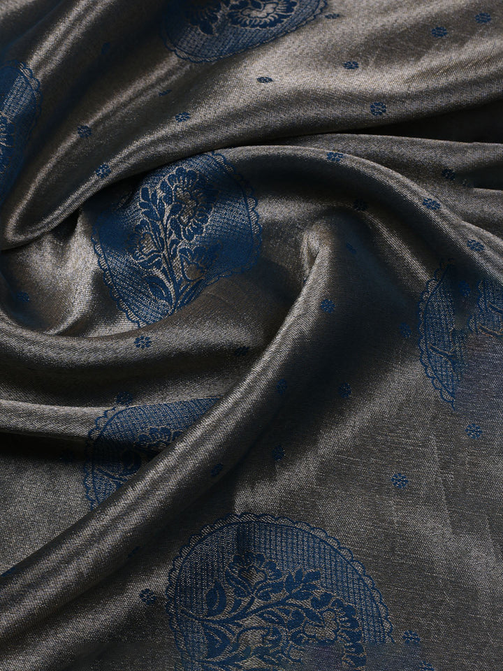 Kanjeevaram Chanderi Unstitched Suit With Dupatta