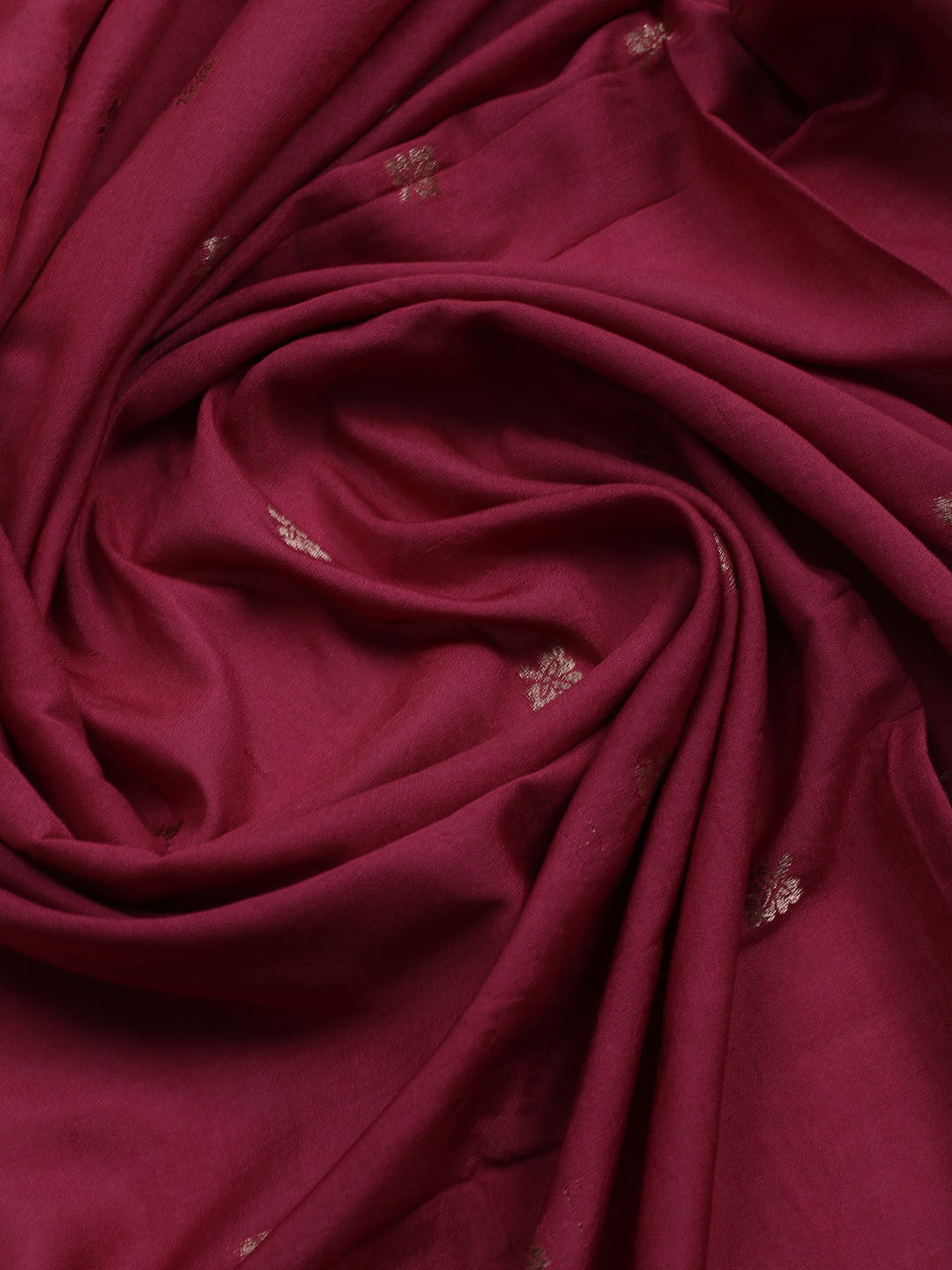 Neck Embroidered Chanderi Unstitched Suit With Dupatta