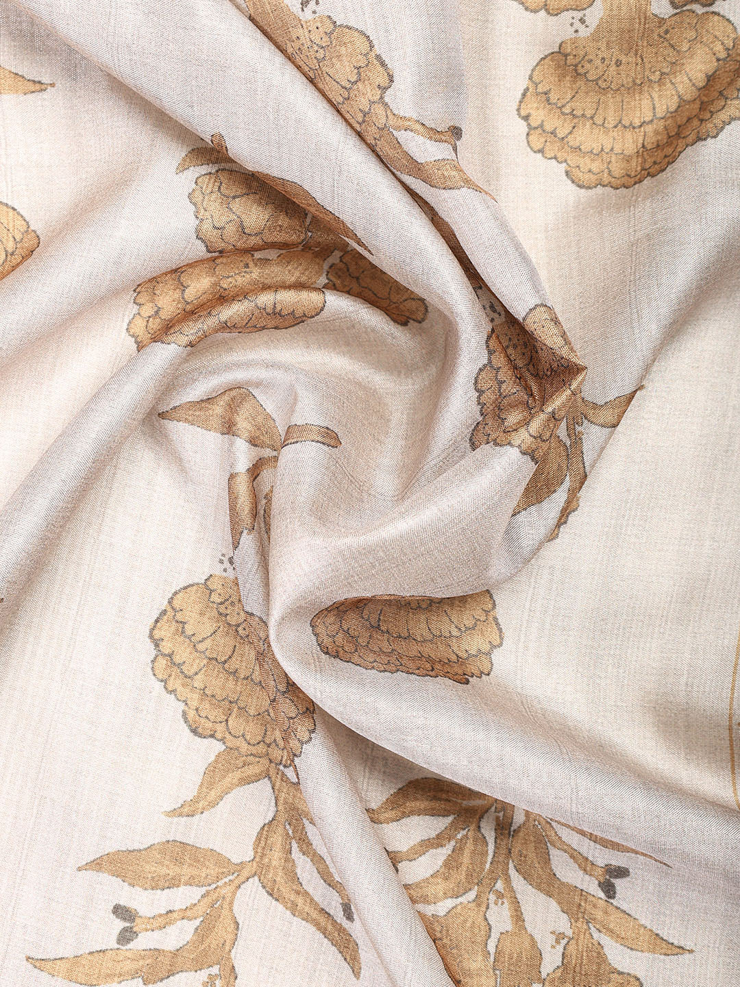 Printed Chanderi Unstitched Suit With Dupatta