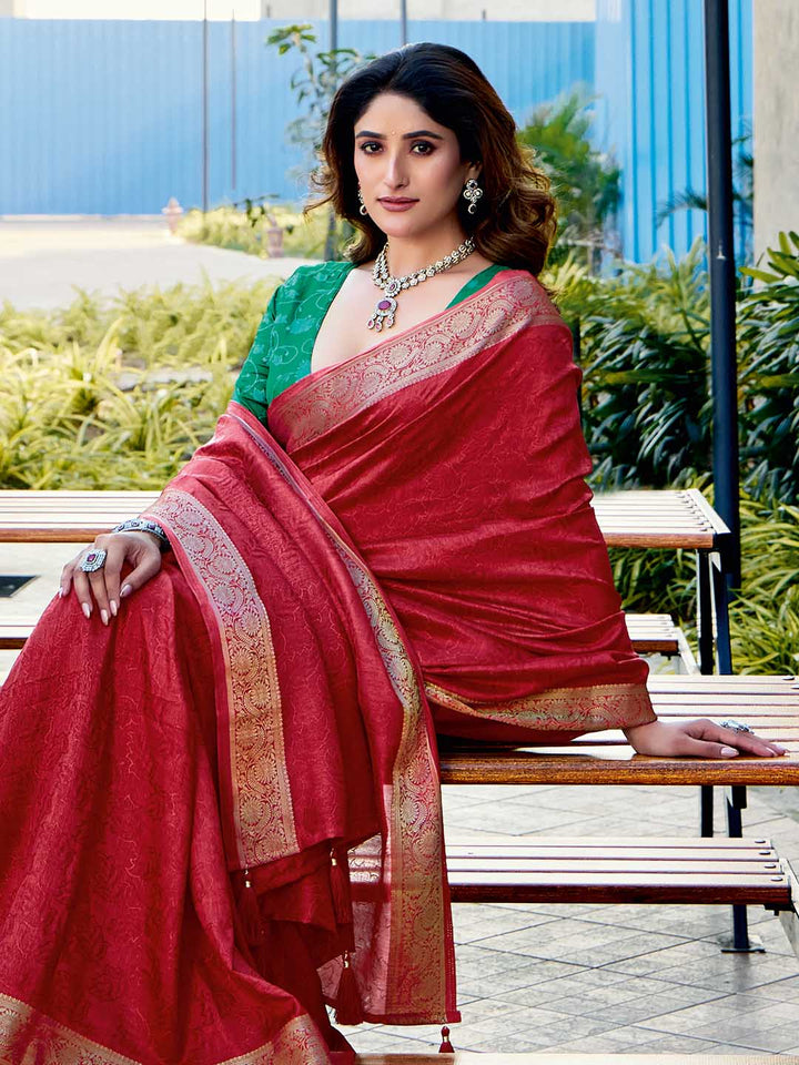 Zari Border Art Silk Saree