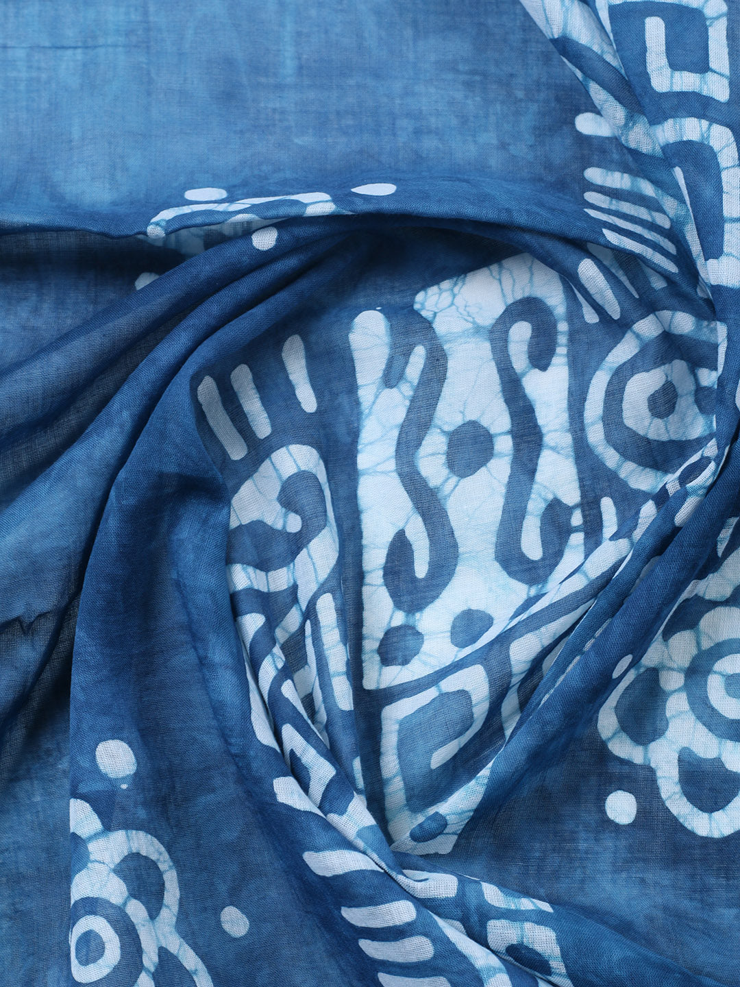 Embroidered Cotton Blend Unstitched Suit With Pant &amp; Dupatta