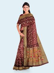 Zari Jaal Art Silk Woven Saree