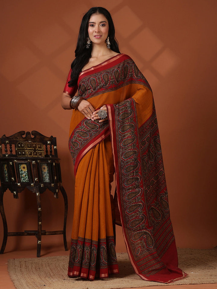 Printed Art Silk Saree