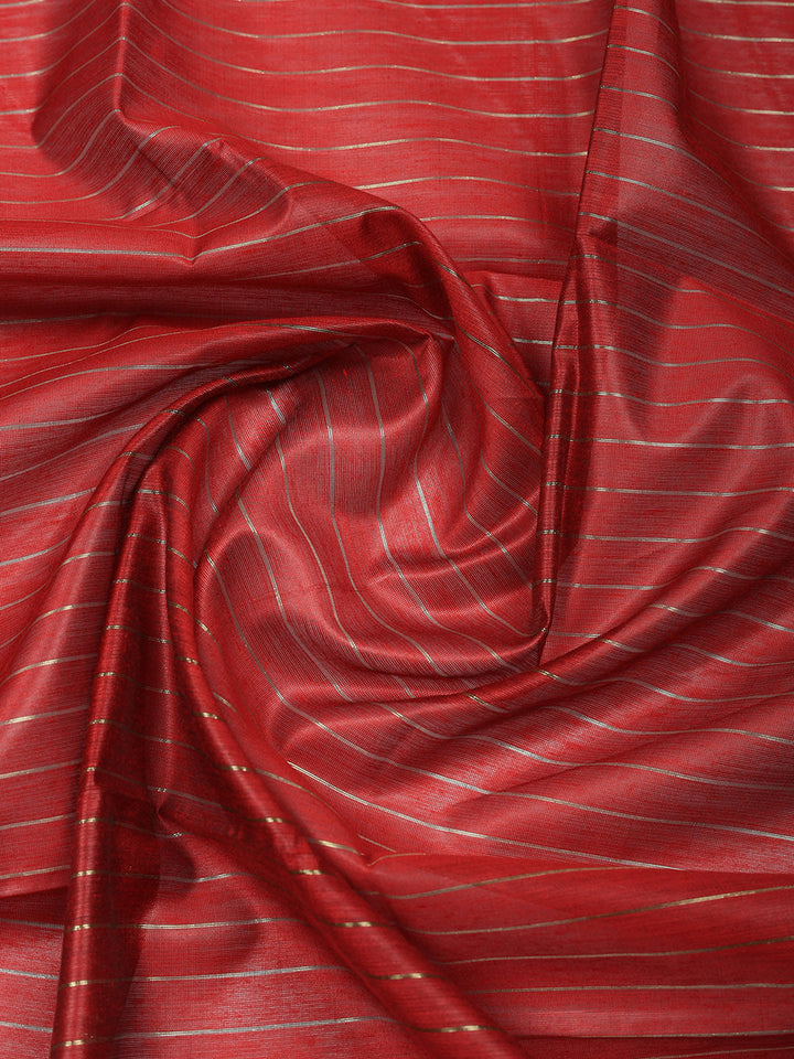 Banarasi Chanderi Unstitched Suit With Pant &amp; Dupatta
