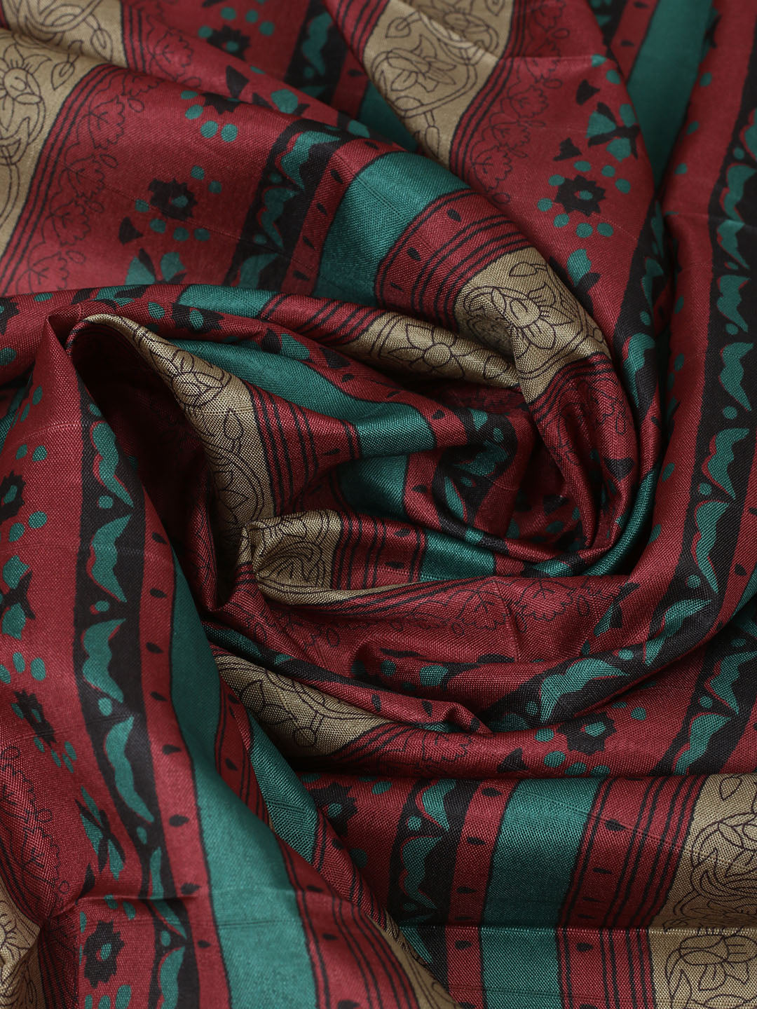 Embroidered Chanderi Unstitched Suit With Pant &amp; Dupatta