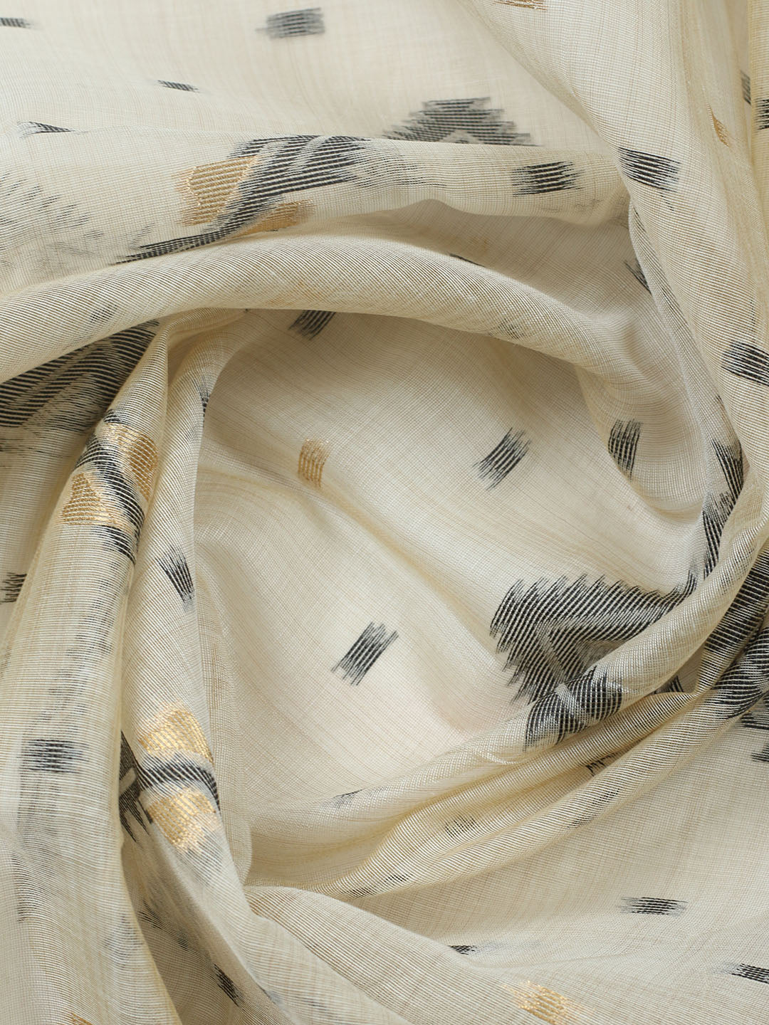 Printed Chanderi Unstitched Suit With Pant Dupatta