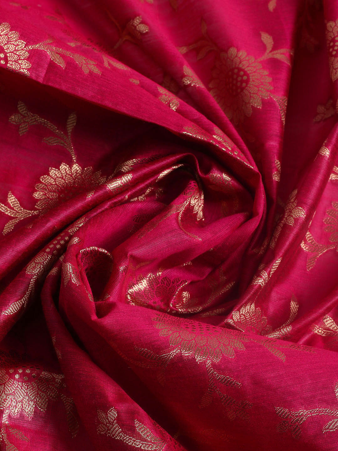 Woven Design Chanderi Unstitched Suit With Pant &amp; Dupatta