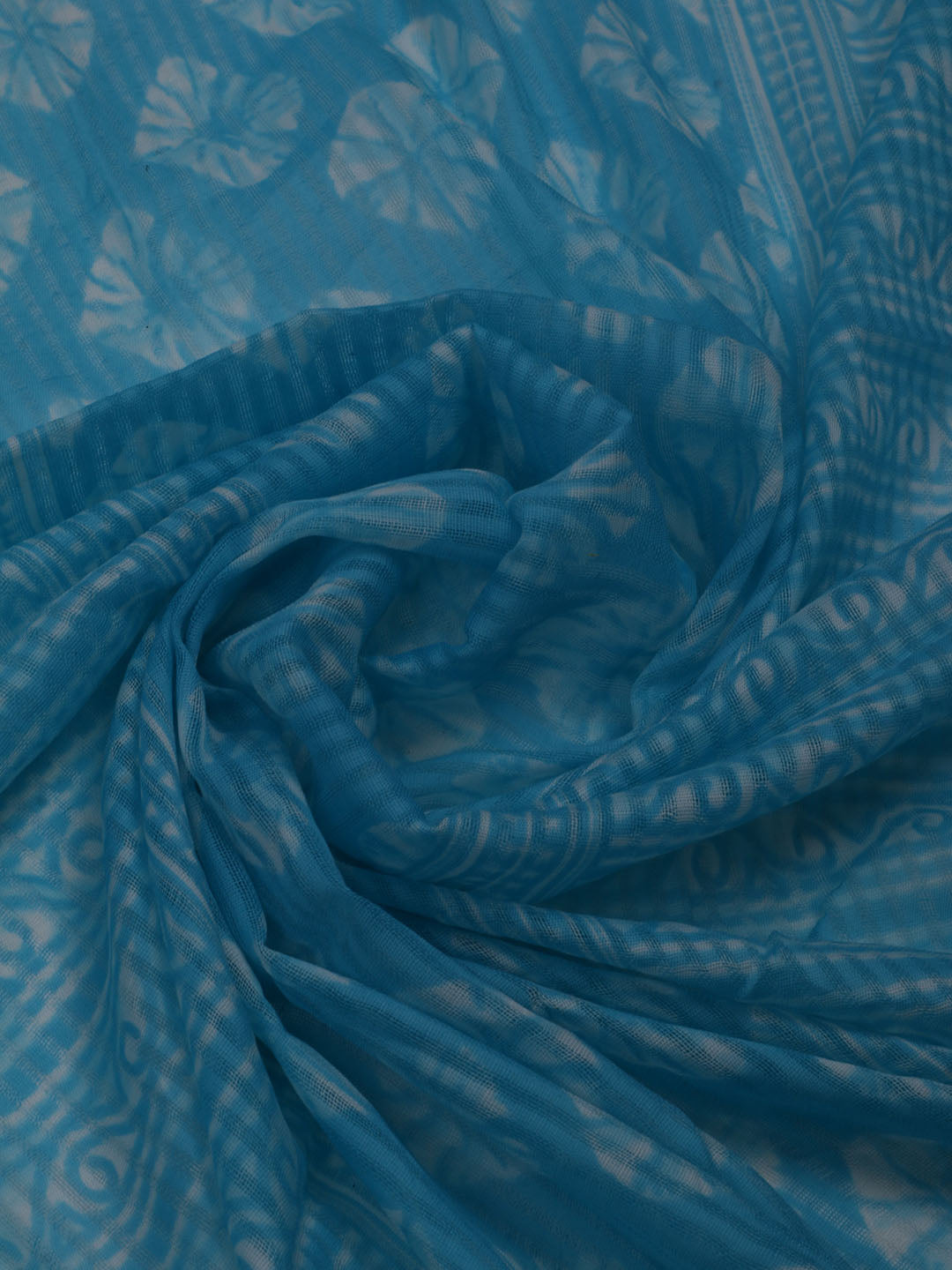 Printed Cotton Blend Unstitched Suit With Dupatta