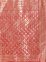 Zari Border Booti Woven Handloom Saree