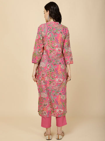 Printed Cotton Kurta Set