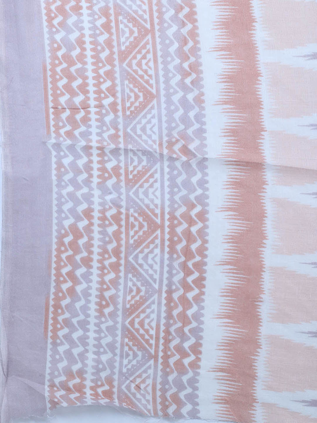 Printed Cotton Blend Unstitched Suit With Pant &amp; Dupatta
