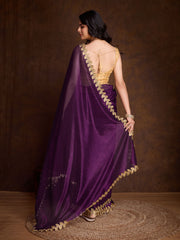 Stone Embroidery Tissue Saree