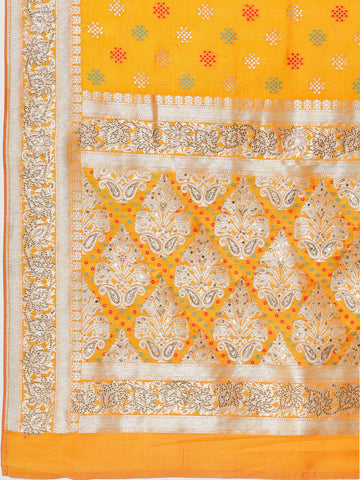 Zari Border Banarasi Woven Saree