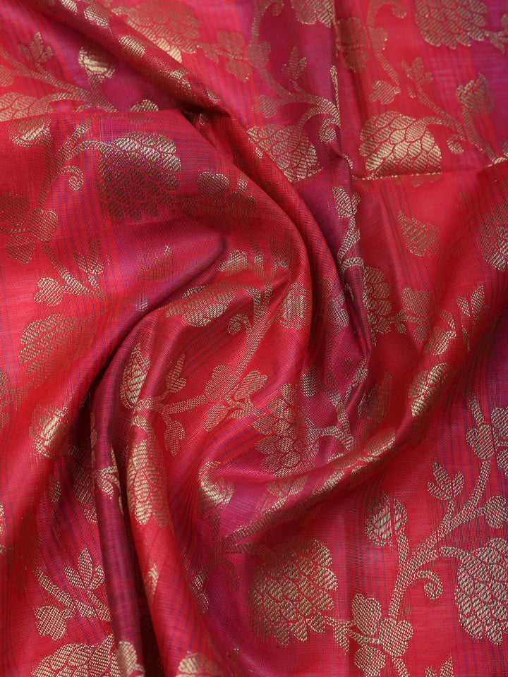 Woven Design Chanderi Unstitched Suit With Pant &amp; Dupatta