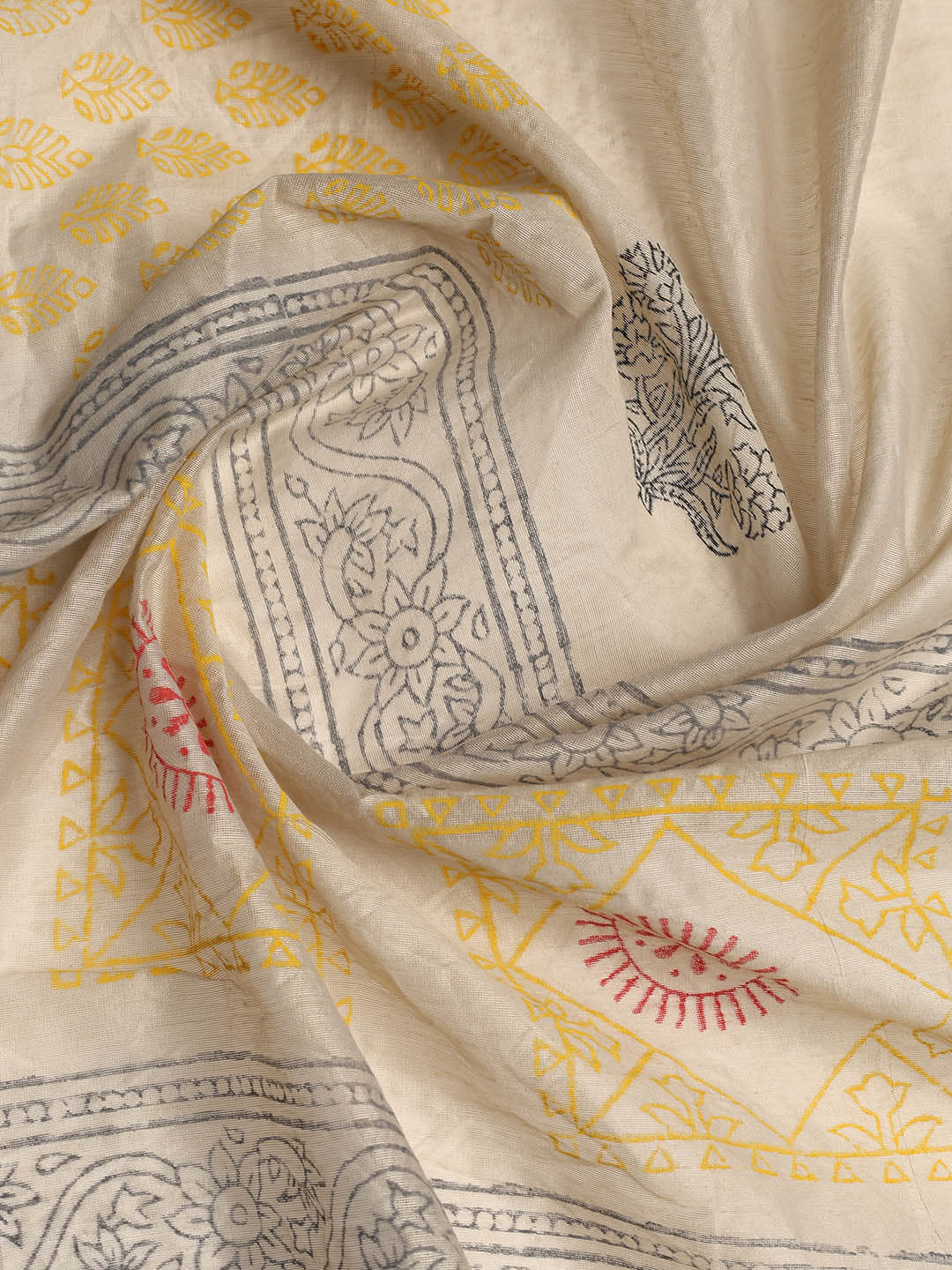 Neck Embroidered Cotton Blend Unstitched Suit With Dupatta