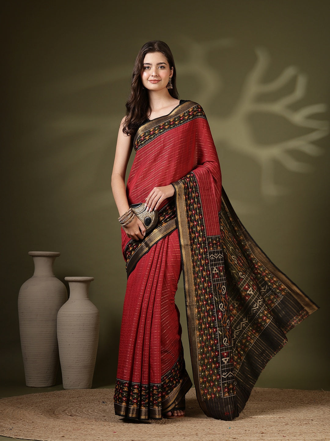 Digital Printed Art Silk Saree