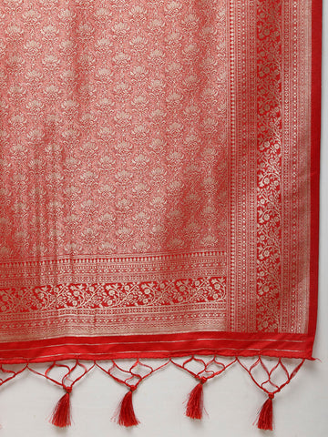 Zari Jaal Woven Handloom Saree