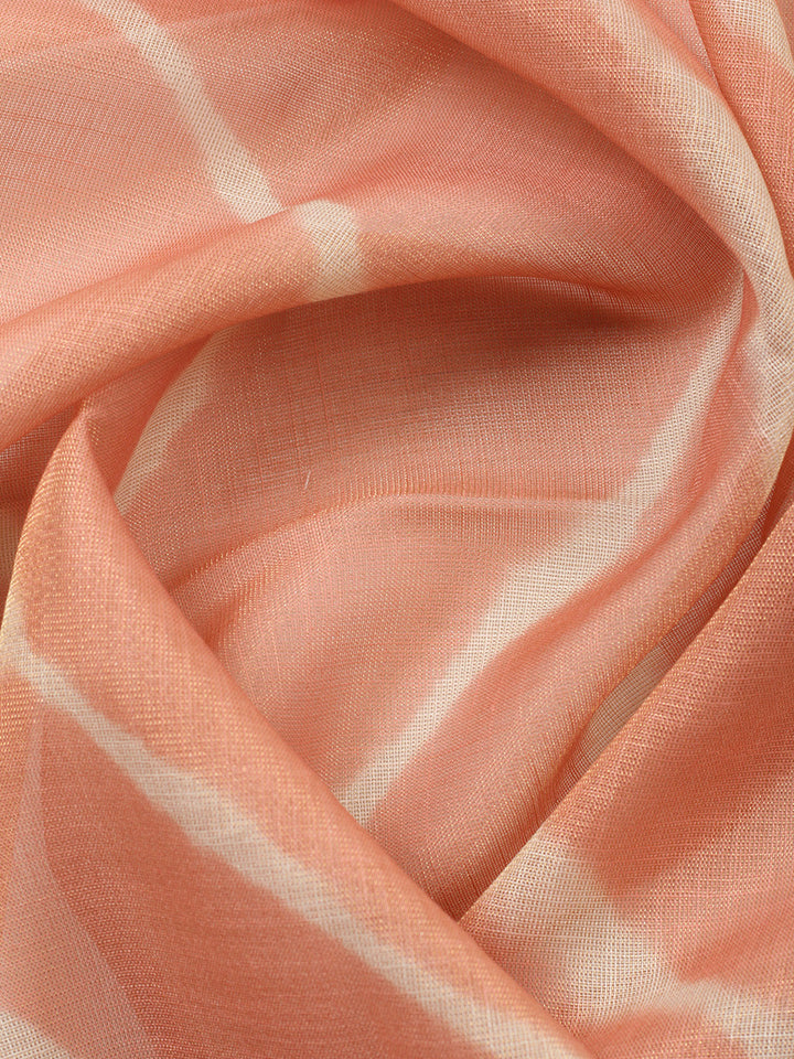 Printed Linen Blend Unstitched Suit With Pant &amp; Dupatta